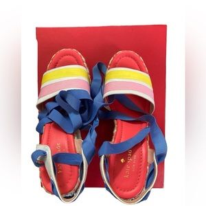 Kate Spade  preloved ribbon espadrillas Size 8